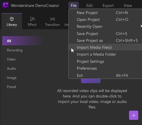 import files