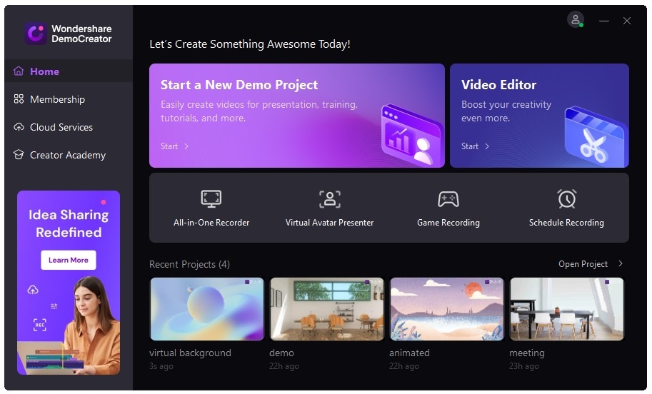 start democreator