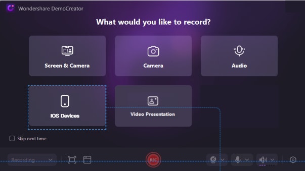 select democreator video recorder