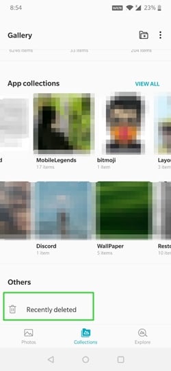 Android "Kürzlich gelöscht" Ordner