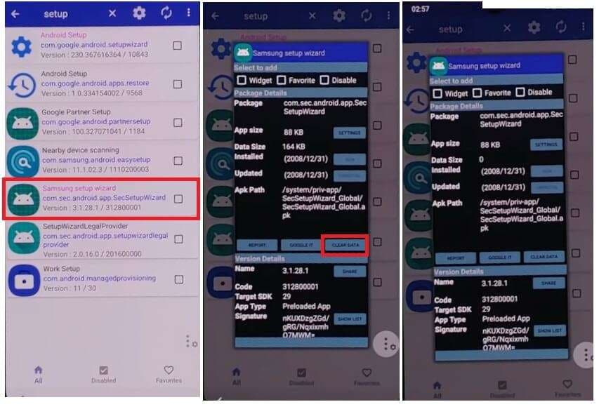 disable samsung setup wizard