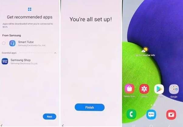 setup successfully bypassed samsung 