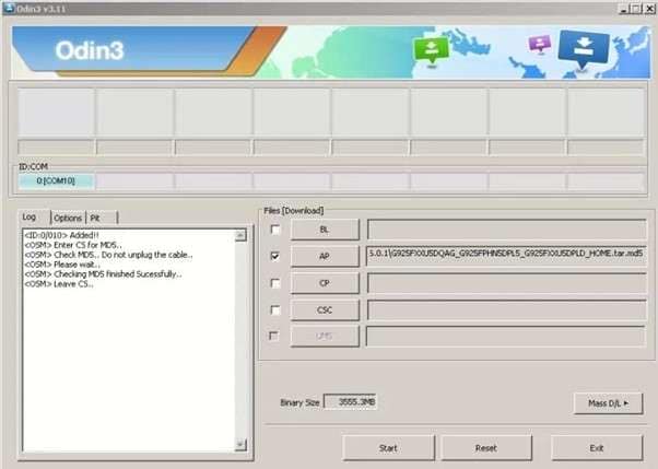 press start after checking ap 
