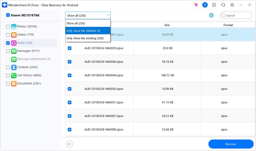 whatsapp backup extractor-Recover the messages