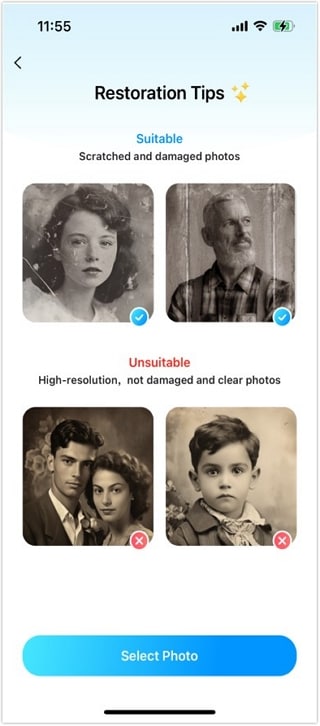 choose ai photo restoration