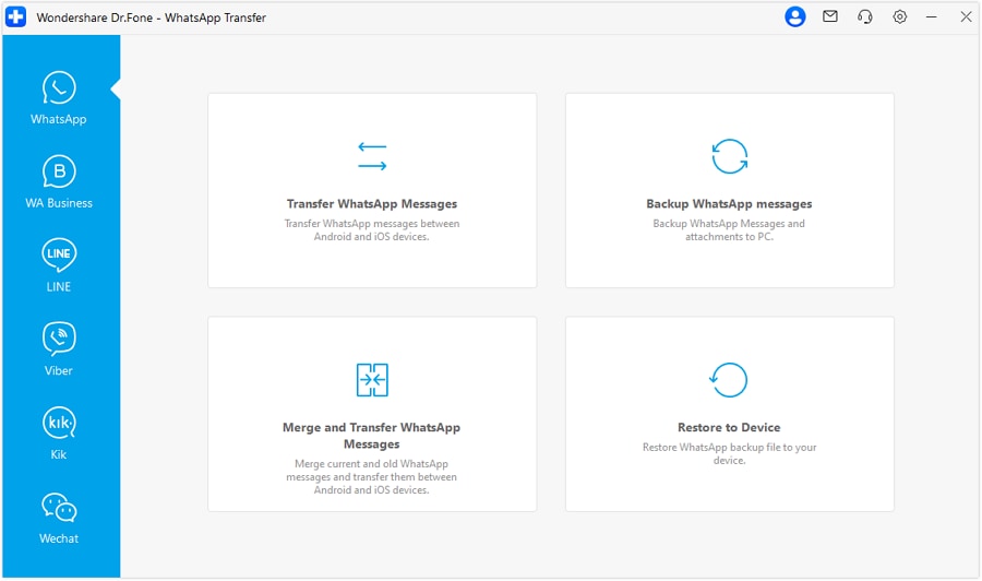 start transferring whatsapp