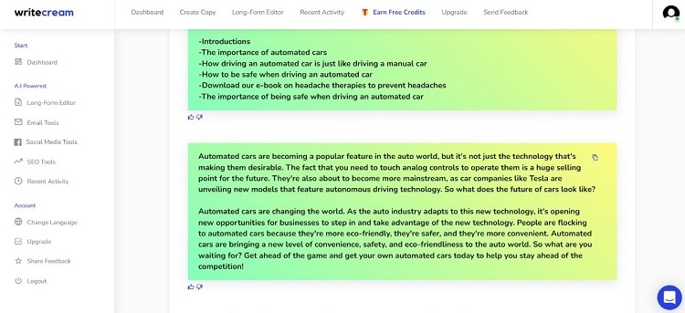 AI script writer