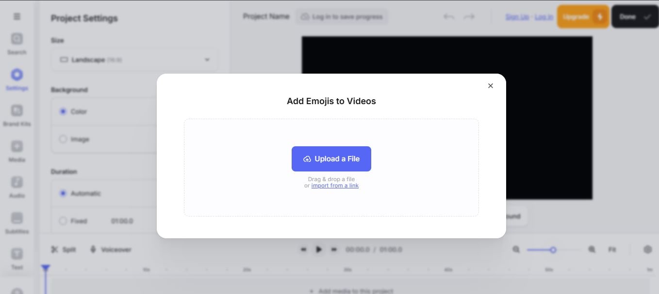 добавить emoji в видео бесплатно