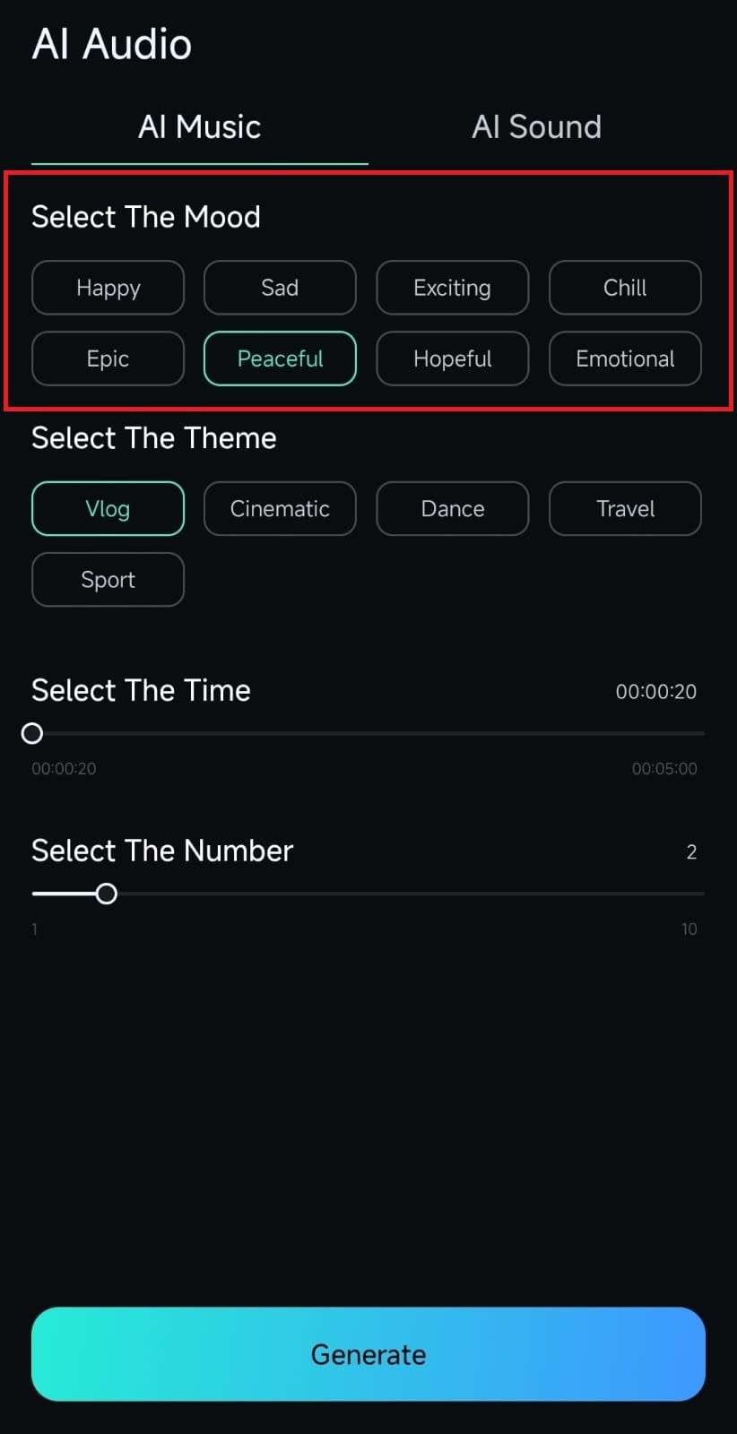 choose ai music