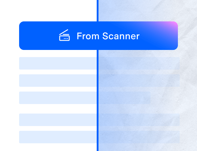 create pdf from scanner