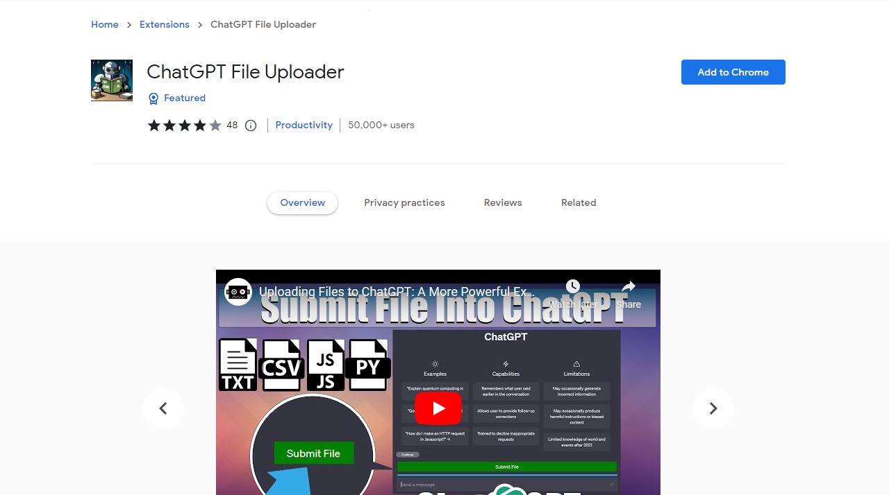 chatgpt ai pdf extension
