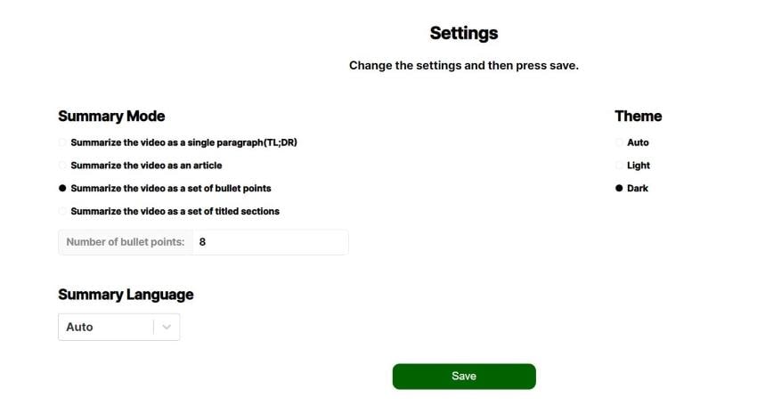 google summary tool