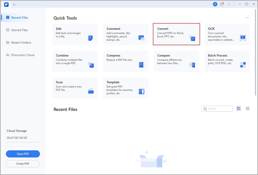 a função converter