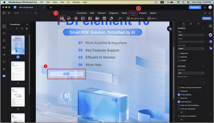how to add text to a pdf mac