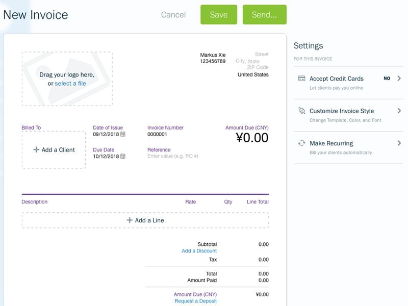 work order invoice