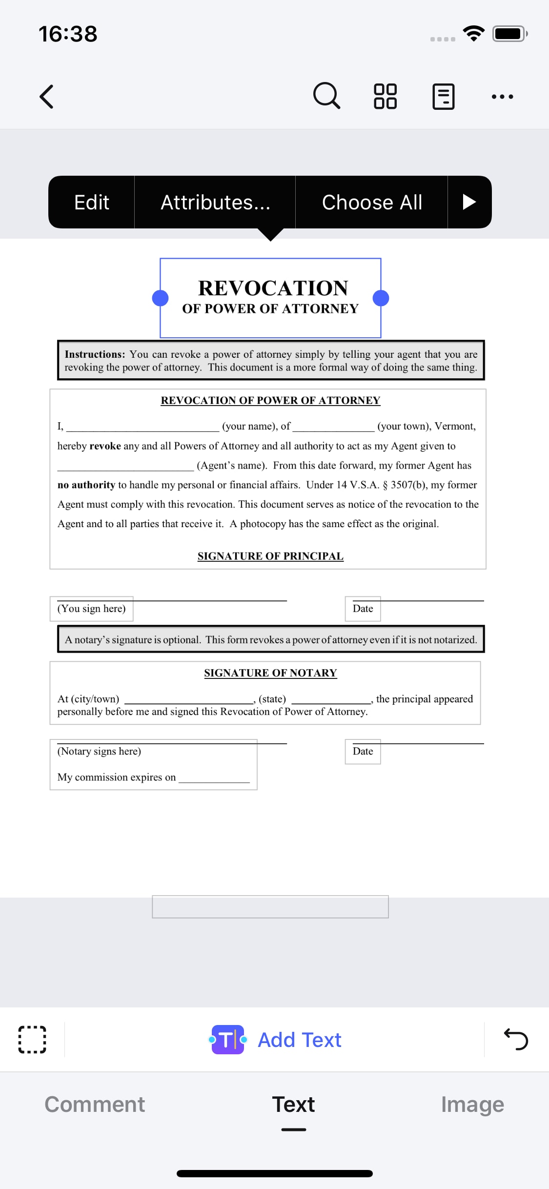 text in pdf auf ios bearbeiten