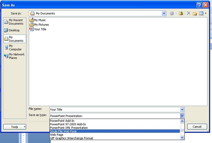 how to convert powerpoint 2007 to html for free