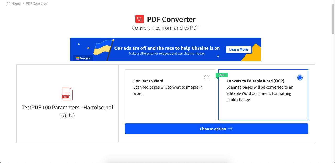 smallpdf ocr handwritten to text