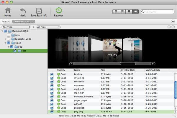 Softwares de recuperação de dados para Mac OS X El capitan - iskysoft Mac data recovery