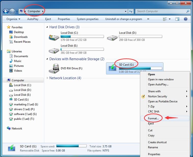 format sd card for damaged sd card recovery