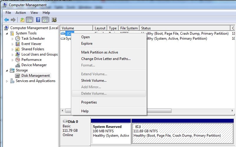 excluir partição no Windows 10 passo 2