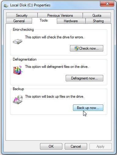 set up backup and restore