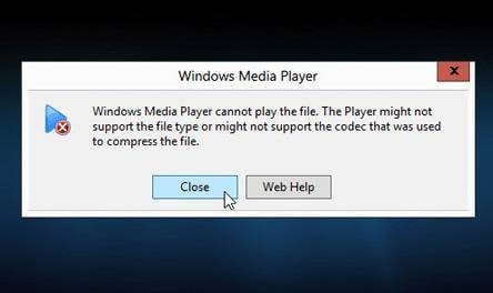 codec não suportado