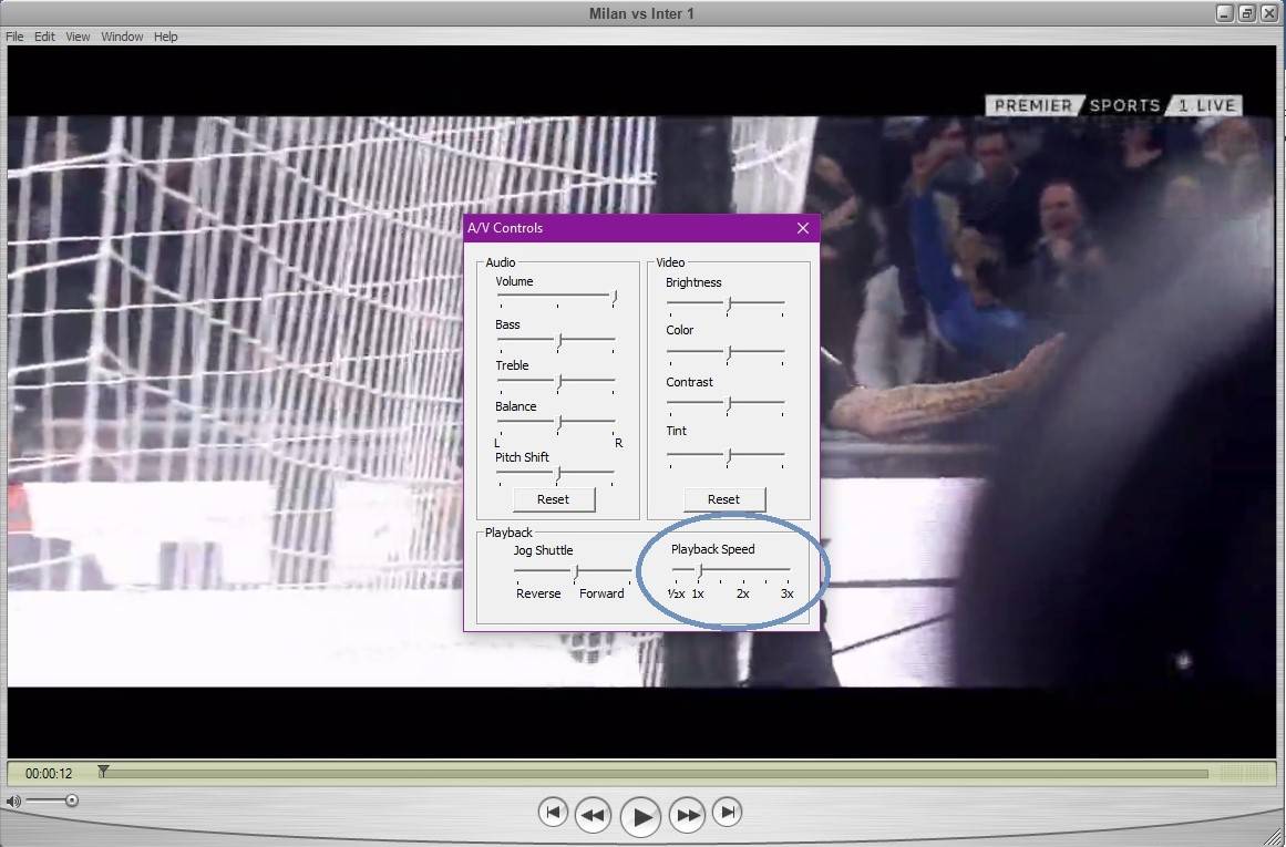 quicktime select playback speed