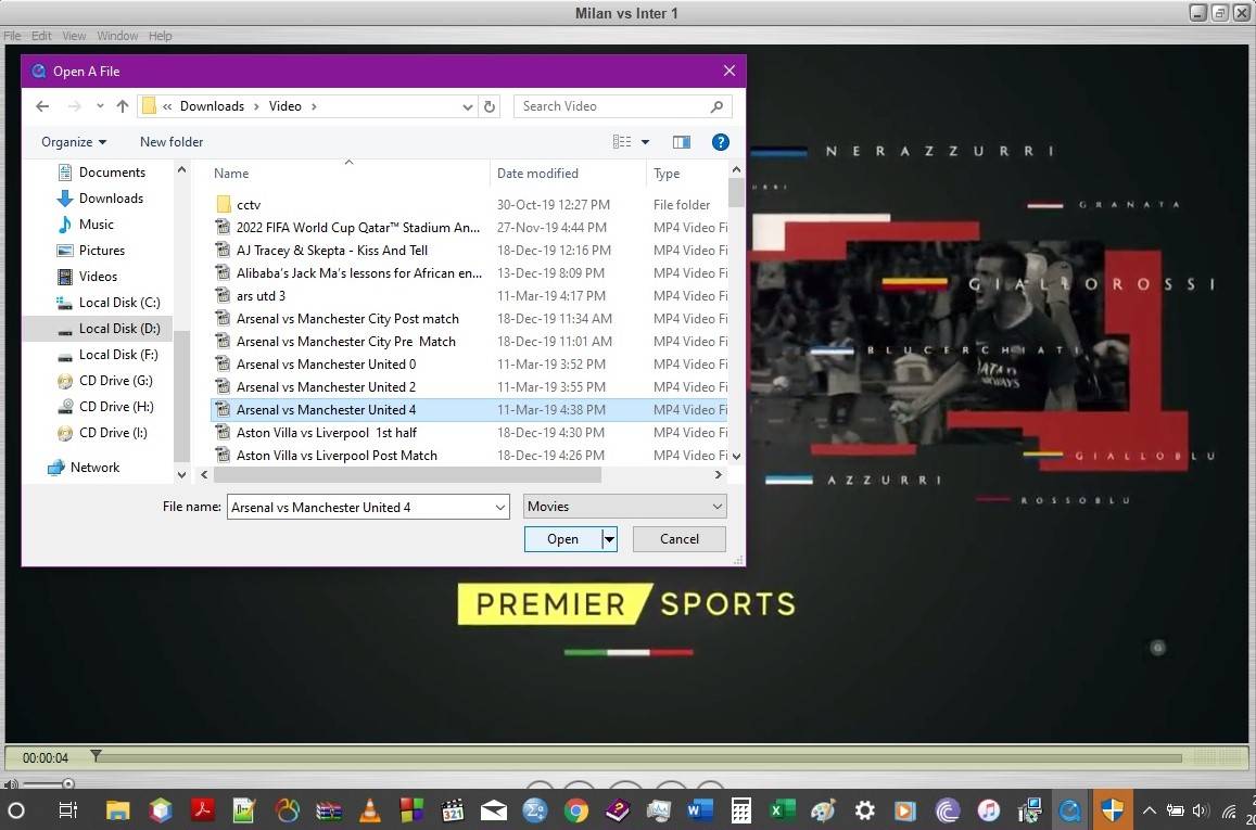 quicktime select video file
