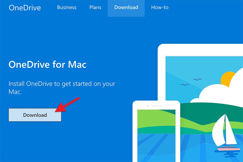como baixar e instalar o onedrive no mac