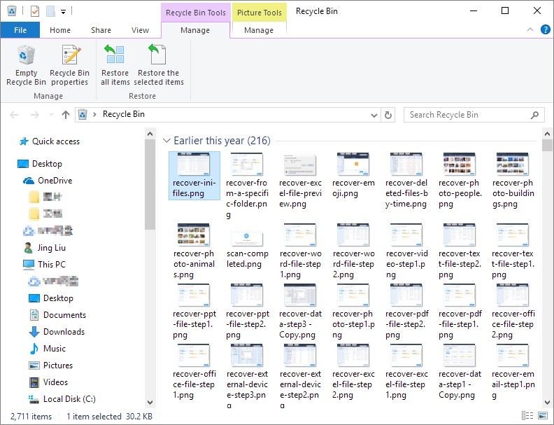 empty windows recycle bin 1