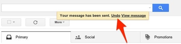 Gmail Undo Send Prompt