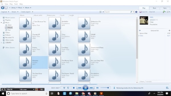 abrir windows media player