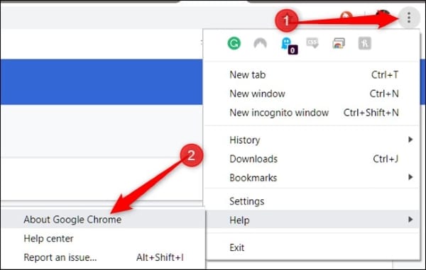 acessar o recurso sobre o google chrome