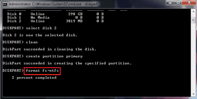 formato ntfs