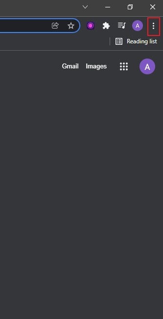 clique nos três pontos