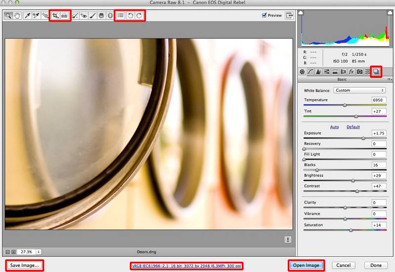 abrir vídeo raw usando o adobe photoshop