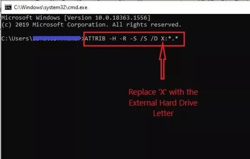 external drive data recovery with cmd