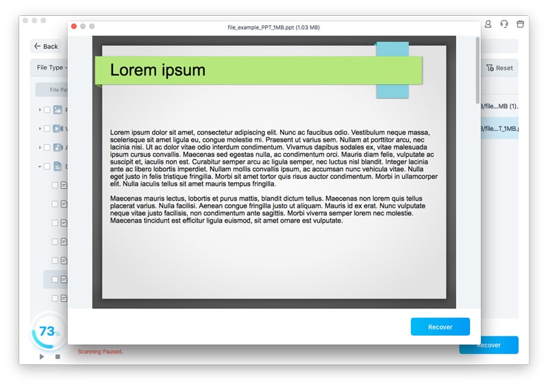 a powerpoint file preview