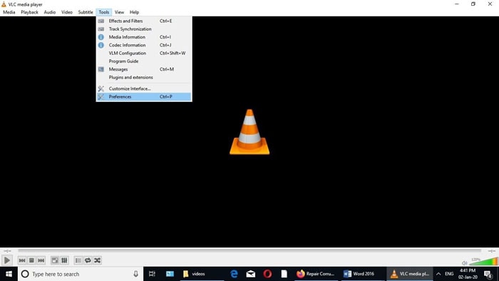 reparo por vlc