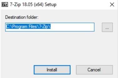 Executar o 7-Zip