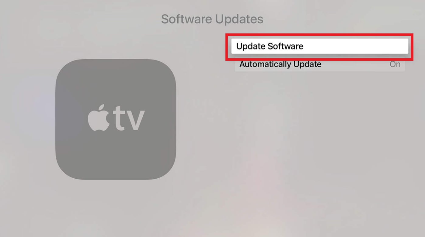 atualização do software
