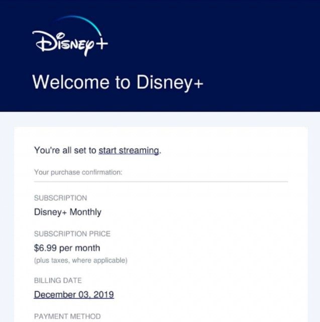 email Disney Plus