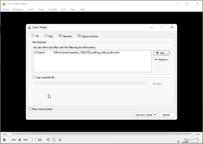 adicionar arquivos 3gp no vlc player