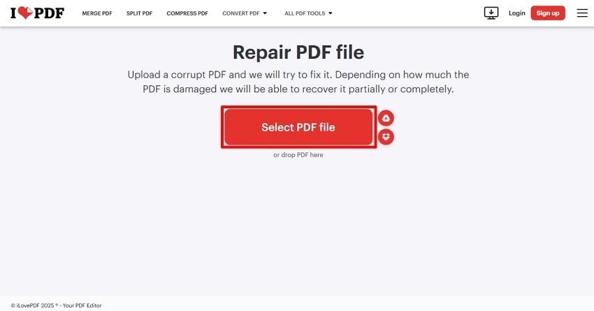 upload the pdf file