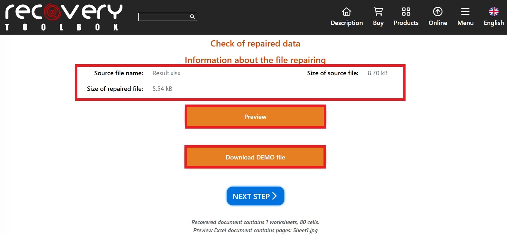 download demo file