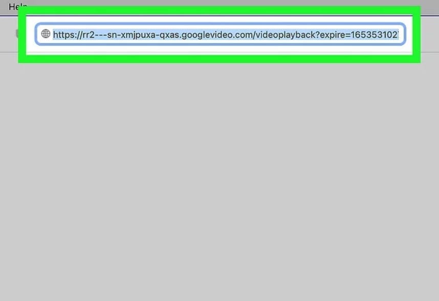 Cole o URL no navegador