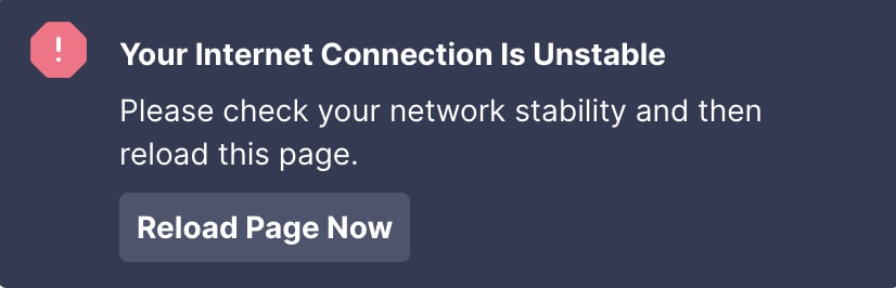 Internet instável