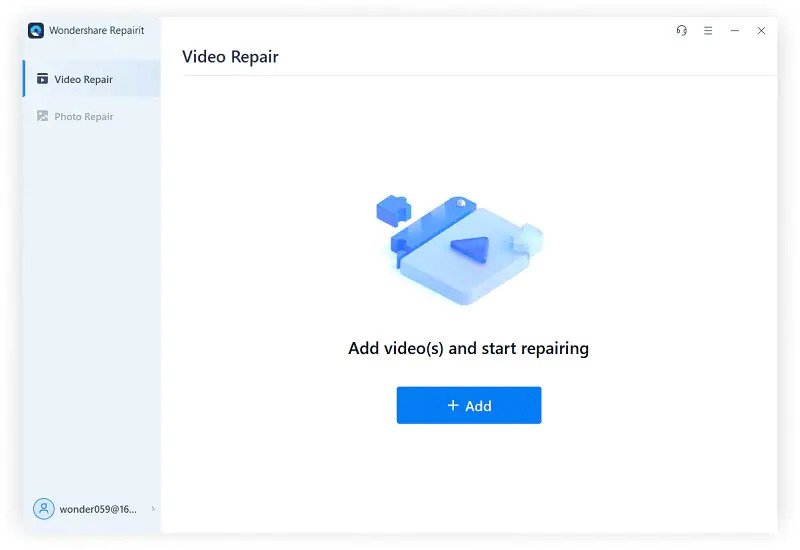 upload your damaged video file