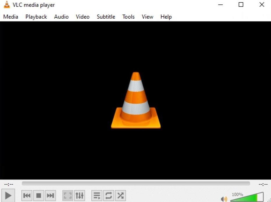 abra o vlc